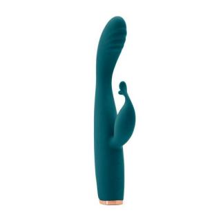 NS Novelties Luxe Skye - szilikon, akkus, G-pontos, vízálló, csiklókaros vibrátor - 18,8 cm (kék)