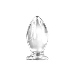 NS Novelties Renegade Glass Bishop - vízálló, üveg anál dildó - 12 cm (átlátszó)