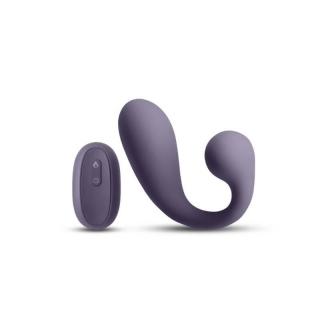 NS Novelties Secrets Maple - szilikon, akkus, csiklóizgatós, G-pontos, melegítős, vízálló vibrátor - 17,4 cm (szürke)