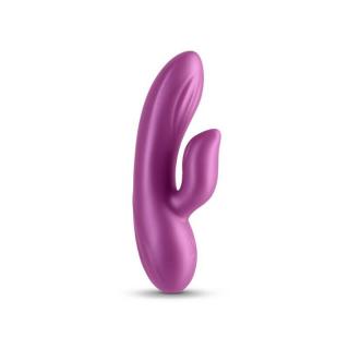 NS Novelties Seduction Angel - szilikon, akkus, G-pontos, vízálló, csiklókaros vibrátor - 17,4 cm (rózsaszín)