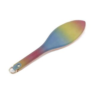 NS Novelties Spectra Bondage Paddle - fém, műbőr paskoló - 34 cm (többszínű)
