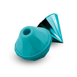 NS Novelties Sugar Pop Jewel - szilikon, akkus, vízálló, gyémánt alakú csiklóizgató vibrátor - 7 cm (kék)