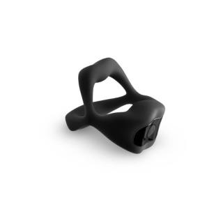 NS Novelties Techno Strobe - szilikon, okos, akkus, vízálló, vibrációs péniszgyűrű (fekete)