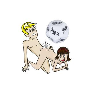 Orion Dice Sex-Positions - erotikus dobókocka (fehér)