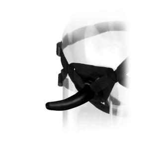 Pipedream Anal Fantasy Collection The Pegger - felcsatolható, vízálló dildó hámmal - 12 cm (fekete)