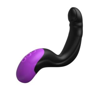 Pipedream Anal Fantasy Elite Collection Hyper-Pulse P-Spot Massager - szilikon, akkus, vízálló prosztata vibrátor - 17 cm (fekete-lila)