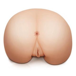 Pipedream Extreme Toyz Bad Girl Vibrating Ass - távirányítós, vízálló, élethű, vibrációs vagina és popsi maszturbátor (testszínű)