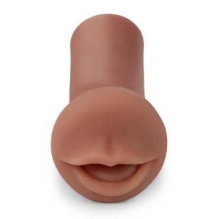 Pipedream Extreme Toyz Coed Cocksucker - vízálló, élethű száj maszturbátor (barna)
