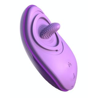 Pipedream Fantasy For Her Her Silicone Fun Tongue - szilikon, akkus, vízálló, csiklóizgató vibrátor - 13 cm (lila)