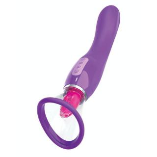 Pipedream Fantasy For Her Her Ultimate Pleasure - szilikon, akkus, G-pontos, vízálló, csiklóizgató vibrátor - 25,4 cm (lila)
