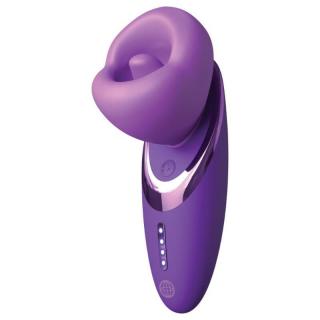 Pipedream Fantasy For Her Pleasure Sucker - szilikon, akkus, vízálló, csiklóizgató vibrátor - 17,8 cm (lila)