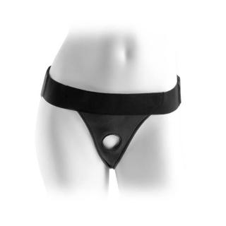 Pipedream Fetish Fantasy Series Crotchless Harness - műanyag hám - dildó nélkül (fekete)
