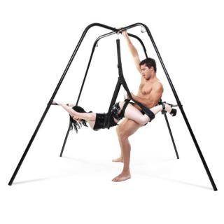 Pipedream Fetish Fantasy Series Fantasy Swing Stand - szexhinta tartó állvány (fekete)