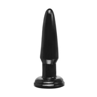 Pipedream Fetish Fantasy Series Limited Edition Beginner's Butt Plug - letapasztható, vízálló anál dildó - 11,4 cm (fekete)