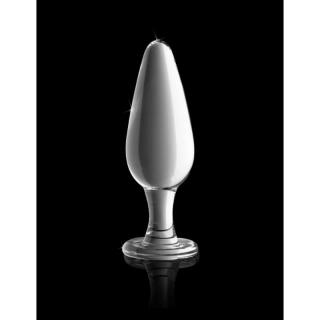 Pipedream Icicles No. 26 - üveg, vízálló anál dildó - 12 cm (átlátszó)
