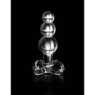Pipedream Icicles No. 47 - üveg, vízálló anál dildó - 10,8 cm (átlátszó)