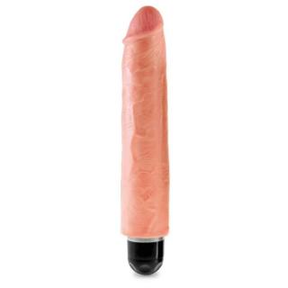 Pipedream King Cock 10" Vibrating Stiffy - vízálló, élethű vibrátor - 25,4/30 cm (testszínű)