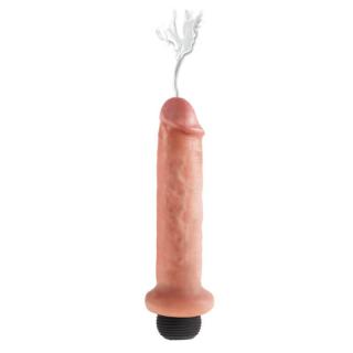 Pipedream King Cock 7" Squirting Cock - szilikon, vízálló, élethű dildó - 18 cm (testszínű)
