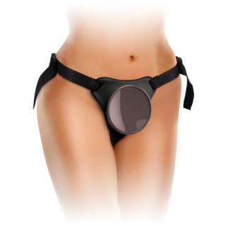 Pipedream King Cock Elite Comfy Body Dock Strap-On Harness - felcsatolható hám - dildó nélkül (fekete)