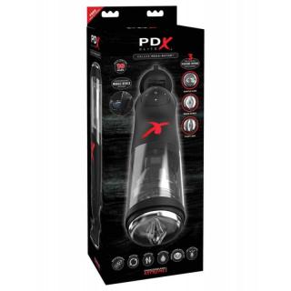 Pipedream PDX Elite Deluxe Mega-Bator - akkus, vízálló, vibrációs maszturbátor (fekete)