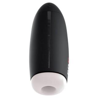 Pipedream PDX Elite Fap-O-Matic - akkus, vízálló, vibrációs maszturbátor (fehér-fekete)
