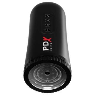 Pipedream PDX Elite Moto Blower - akkus, vízálló, vibrációs maszturbátor (fekete)