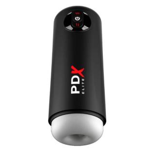 Pipedream PDX Elite Moto Milker - akkus, vízálló maszturbátor (fehér-fekete)