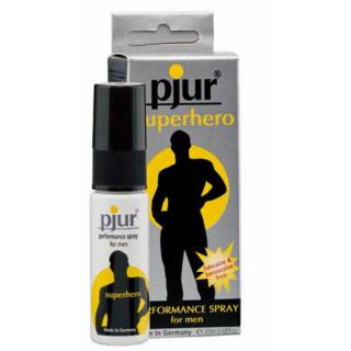 Pjur Superhero - stimuláló, vízbázisú síkosító spray (20 ml)