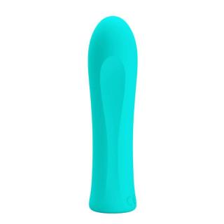 Pretty Love Alfreda - szilikon, akkus, vízálló mini vibrátor - 10,2 cm (zöld)