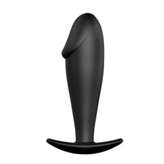 Pretty Love Anal Stimulation Plug - szilikon, távirányítós, vízálló anál vibrátor - 10 cm (fekete)