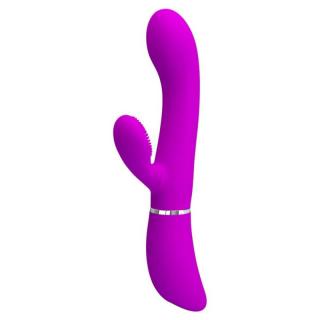 Pretty Love Clitoris Vibrator - szilikon, akkus, G-pontos, vízálló, csiklókaros vibrátor - 20,8 cm (lila)