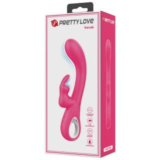 Pretty Love Novak - szilikon, akkus, G-pontos, vízálló, csiklókaros vibrátor - 11,5/19,8 cm (rózsaszín)
