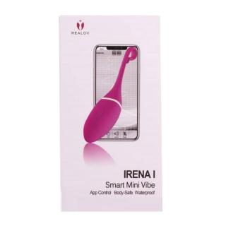 Realov Irena - szilikon, akkus, okos vibrációs tojás - 16 cm (lila)