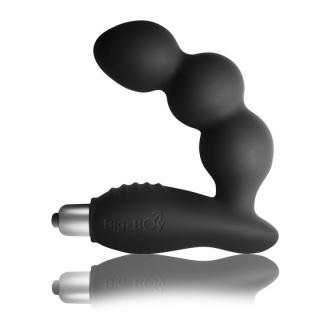 Rocks-Off Big-Boy 7 - szilikon, vízálló prosztata vibrátor - 15 cm (fekete)