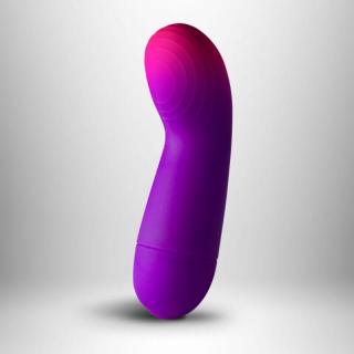 Rocks-Off Glo-Girl Vibe - szilikon, vízálló G-pont vibrátor - 12 cm (lila-rózsaszín)
