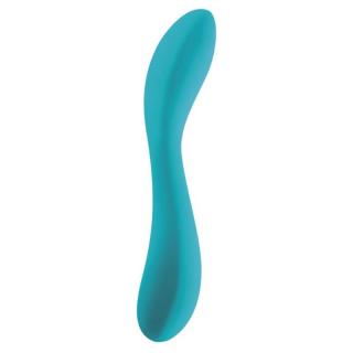 S Pleasures Libido - szilikon, akkus, vízálló G-pont vibrátor - 19,5 cm (türkiz)