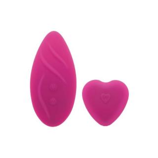 S Pleasures Panty Vibe Sweetheart - szilikon, akkus, távirányítós, vízálló, alsóba helyezhető vibrátor - 9,3 cm (fekete)