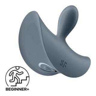 Satisfyer Booty Absolute Beginners 2 - szilikon, akkus, vízálló anál vibrátor - 3,5/7,9 cm (kék)
