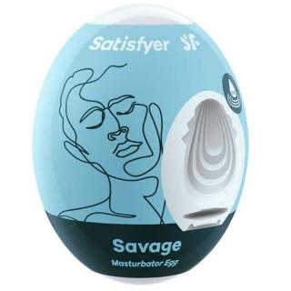 Satisfyer Egg Savage - vízálló maszturbációs tojás (1 db)