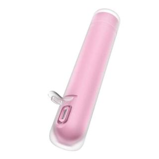 Satisfyer First Kiss - szilikon, akkus, rúzs alakú mini vibrátor - 12,5 cm (rózsaszín)