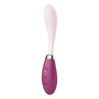 Satisfyer G-Spot Flex 3 - szilikon, akkus, vízálló G-pont vibrátor - 19 cm (piros)