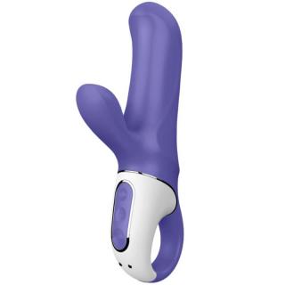 Satisfyer Magic Bunny - szilikon, akkus, vízálló, csiklókaros vibrátor - 17,7 cm (kék)