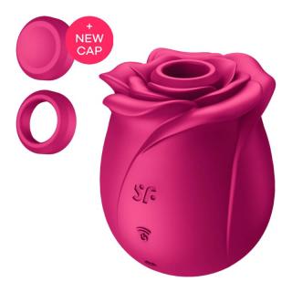 Satisfyer Pro 2 Classic Blossom - szilikon, akkus, vízálló, csiklóizgató vibrátor - 7 cm (piros)