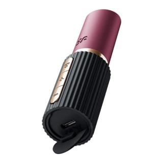 Satisfyer Pro 2 Kiss - szilikon, akkus, rúzs alakú mini vibrátor - 11,4 cm (fekete-piros)