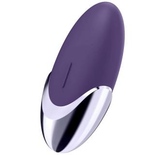 Satisfyer Purple Pleasure - szilikon, akkus, vízálló csiklóizgató vibrátor - 9,5 cm (lila)