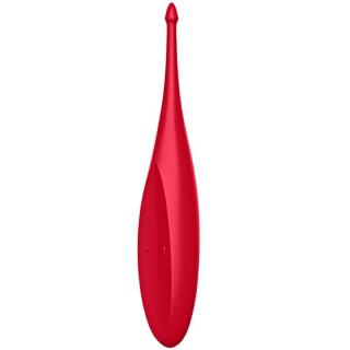 Satisfyer Twirling Fun - akkus, vízálló csiklóizgató vibrátor - 17,5 cm (piros)