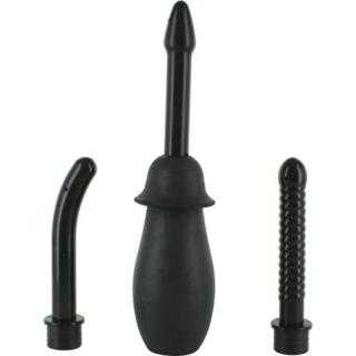 Seven Creations Douche - intimzuhany duó - 8/22 cm (fekete)