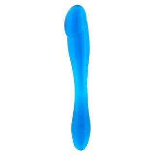 Seven Creations EX Penis Probe - kétvégű, vízálló anál dildó - 18 cm (kék)