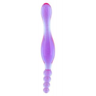 Seven Creations EX Smoothy Prober - kétvégű, vízálló anál dildó - 17,8 cm (lila)