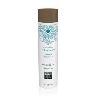 Shiatsu Massage Oil Masculine - masszázsolaj - borostyán-eukaliptusz (100 ml)